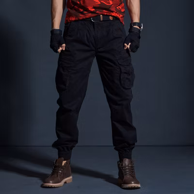 2023 Pista personalizada Calças de suor para jogging Calças casuais masculinas de algodão Calças finas da moda Calças masculinas Serviço OEM por atacado